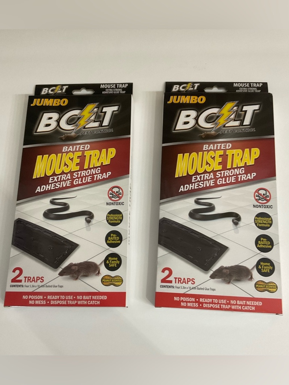 Mouse Adhesive Glue Trap Jumbo
2 Pack - Pre Baited